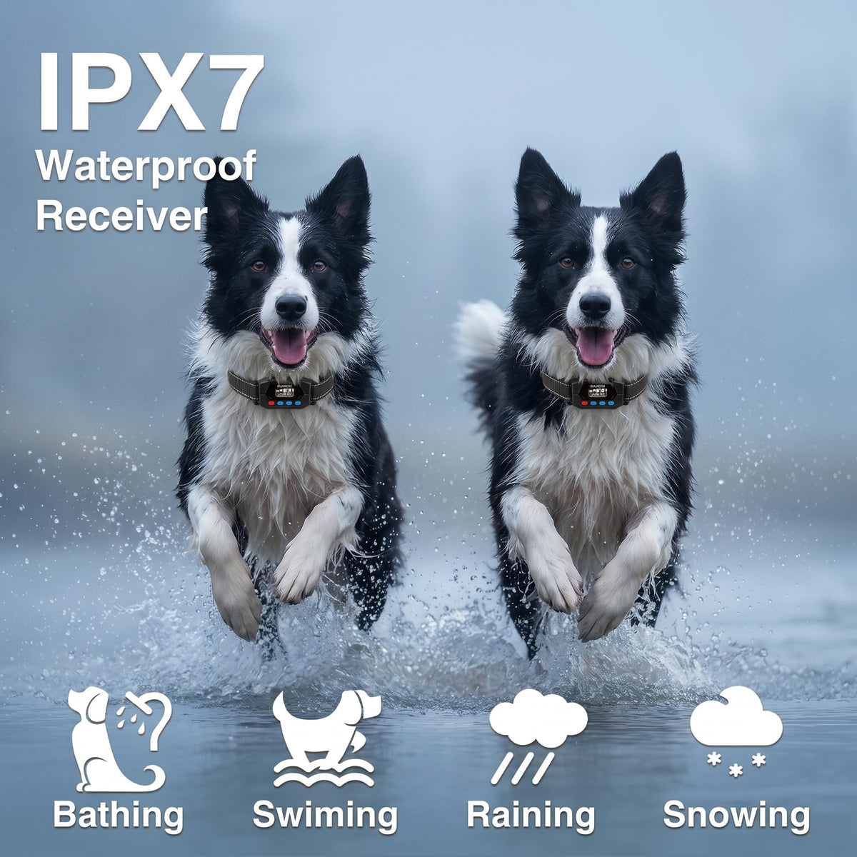 GPS Wireless Dog Fence System with 2 Collar P560136