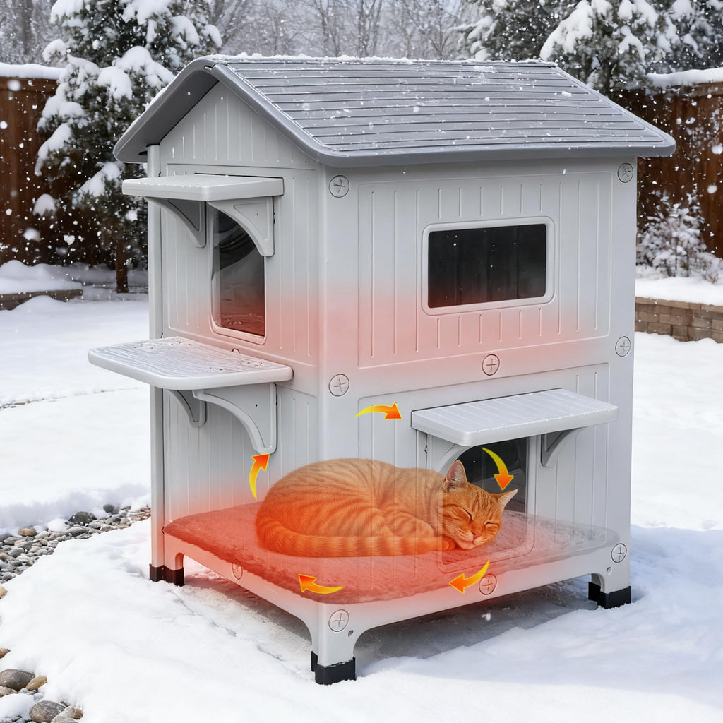 Insulated Outdoor Cat House C835899