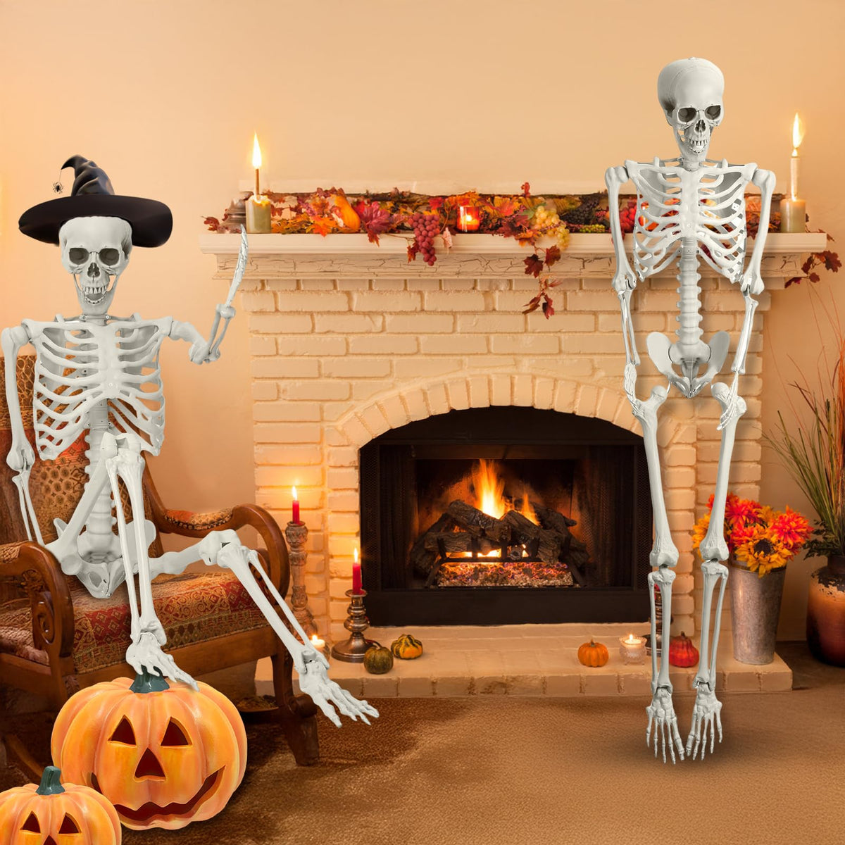5.4FT Posable Life Size Skeleton J5601