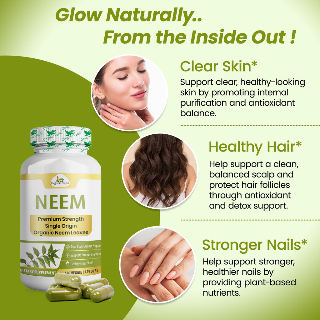 Neem Capsules 120 Vegan Capsules T7989