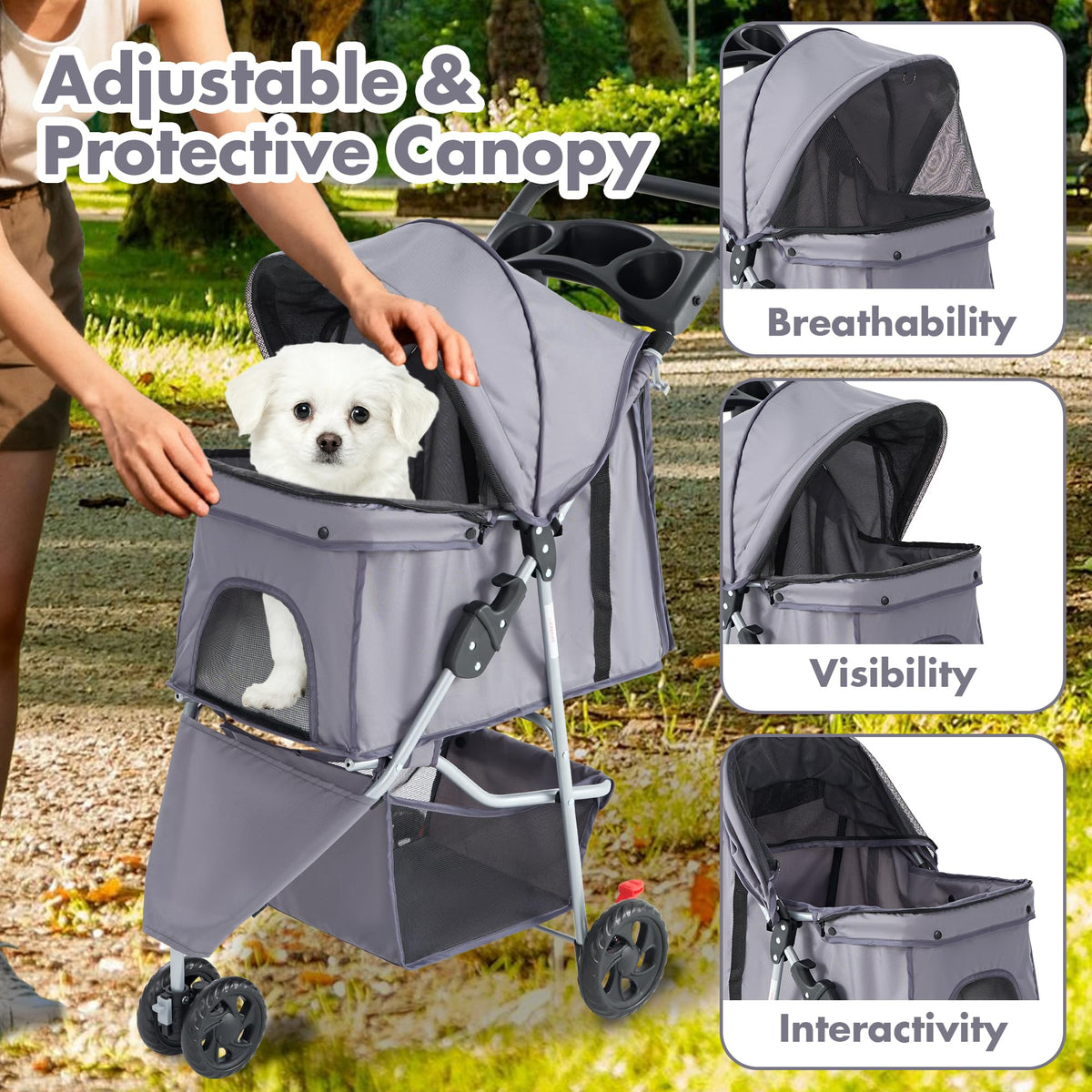 3 Wheels Pet Stroller K603767