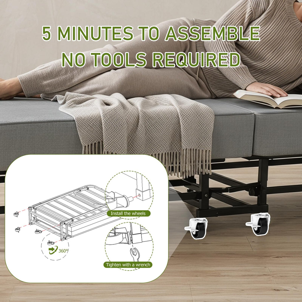 Folding Bed 75" x 31" L542