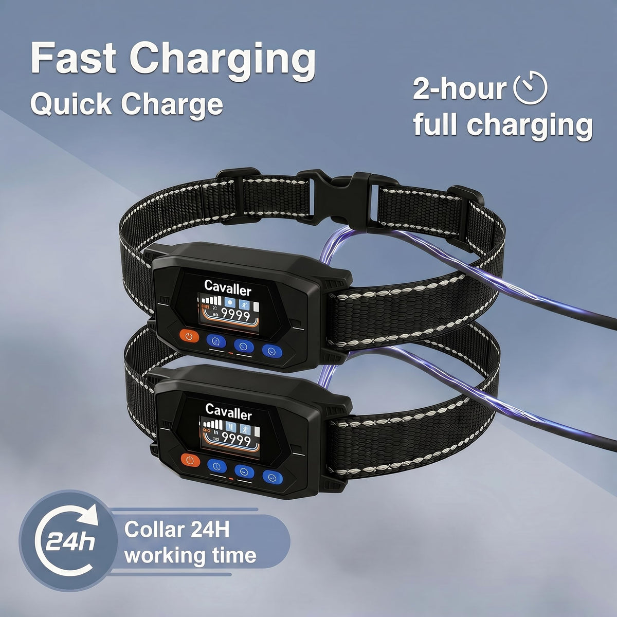 GPS Wireless Dog Fence System with 2 Collar P560136