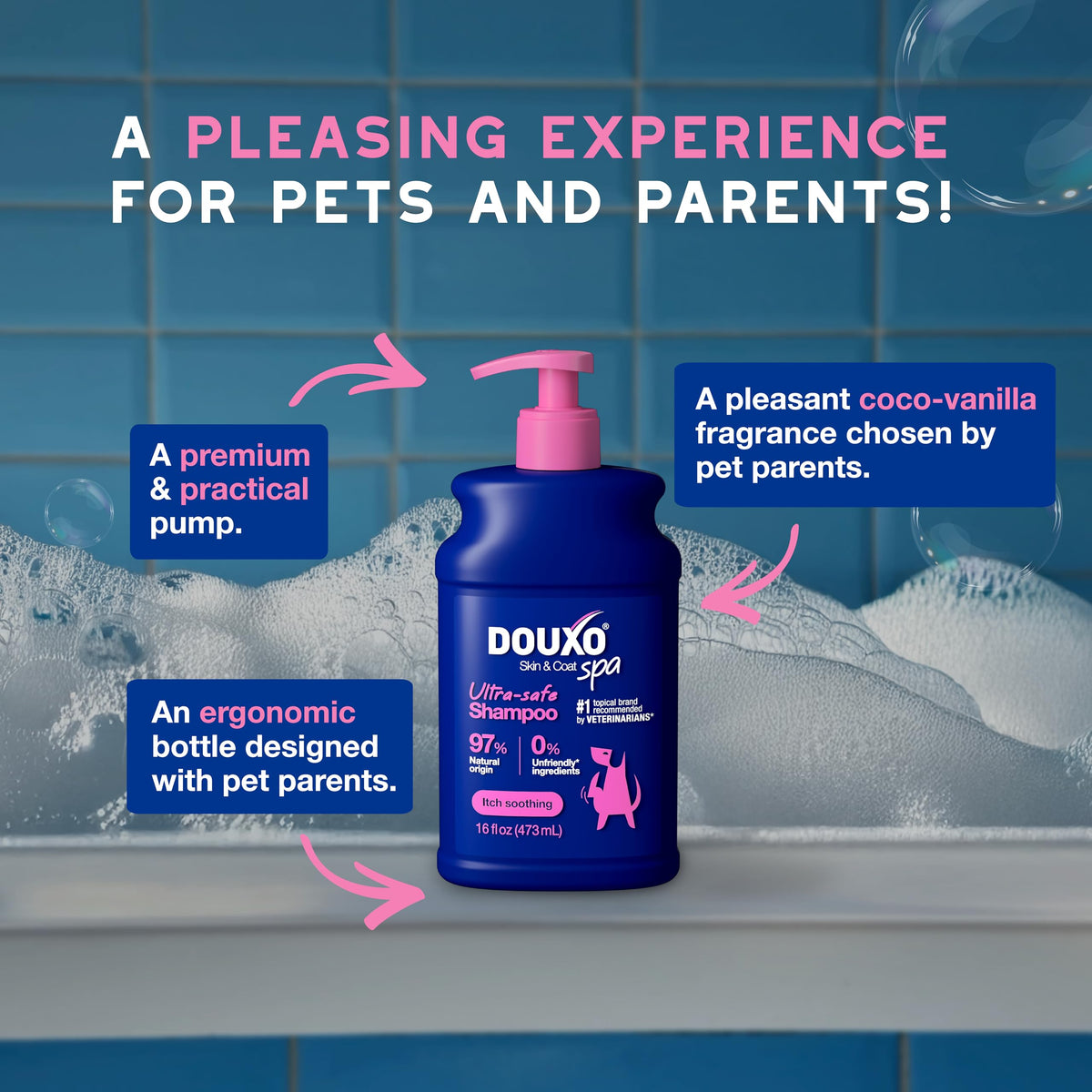Dog Shampoo for Sensitive Skin, 16 fl oz R659634