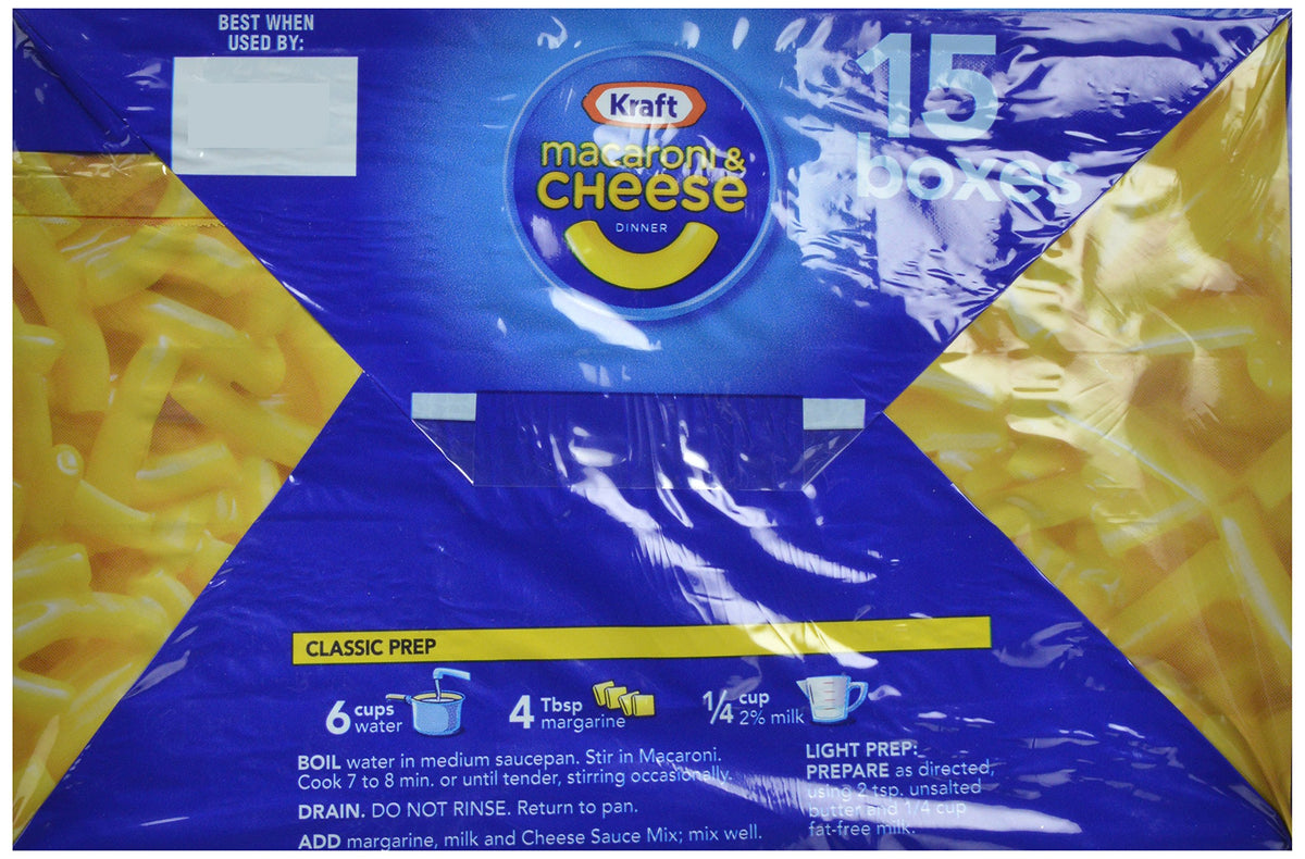 Macaroni & Cheese Dinner 7.25 oz 15 Pack U85451
