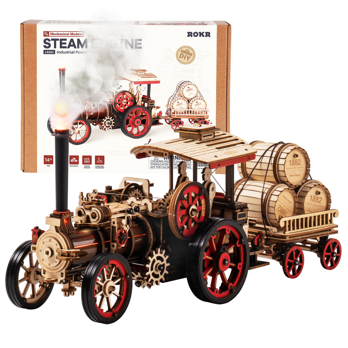 3D Puzzle 469pcs Wooden Mechanical Assembly Model Kit X155