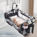 5-in-1 Baby Bassinet Bedside Sleeper with Changing Table F8036