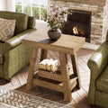 2-Tier Wooden End Table with Storage U35007