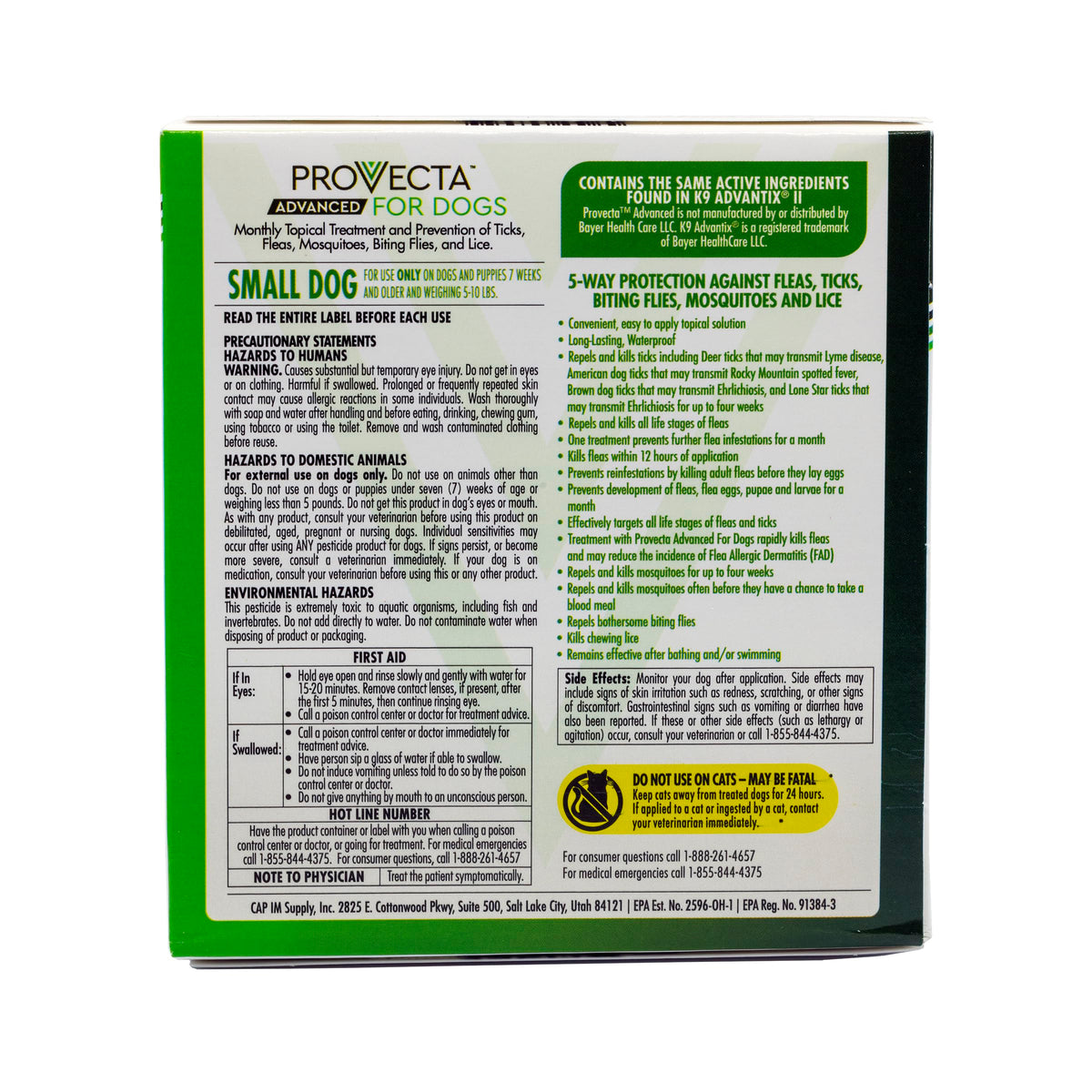 Flea & Tick for Small Dogs 5-10 lbs, 4-Month Supply N27114