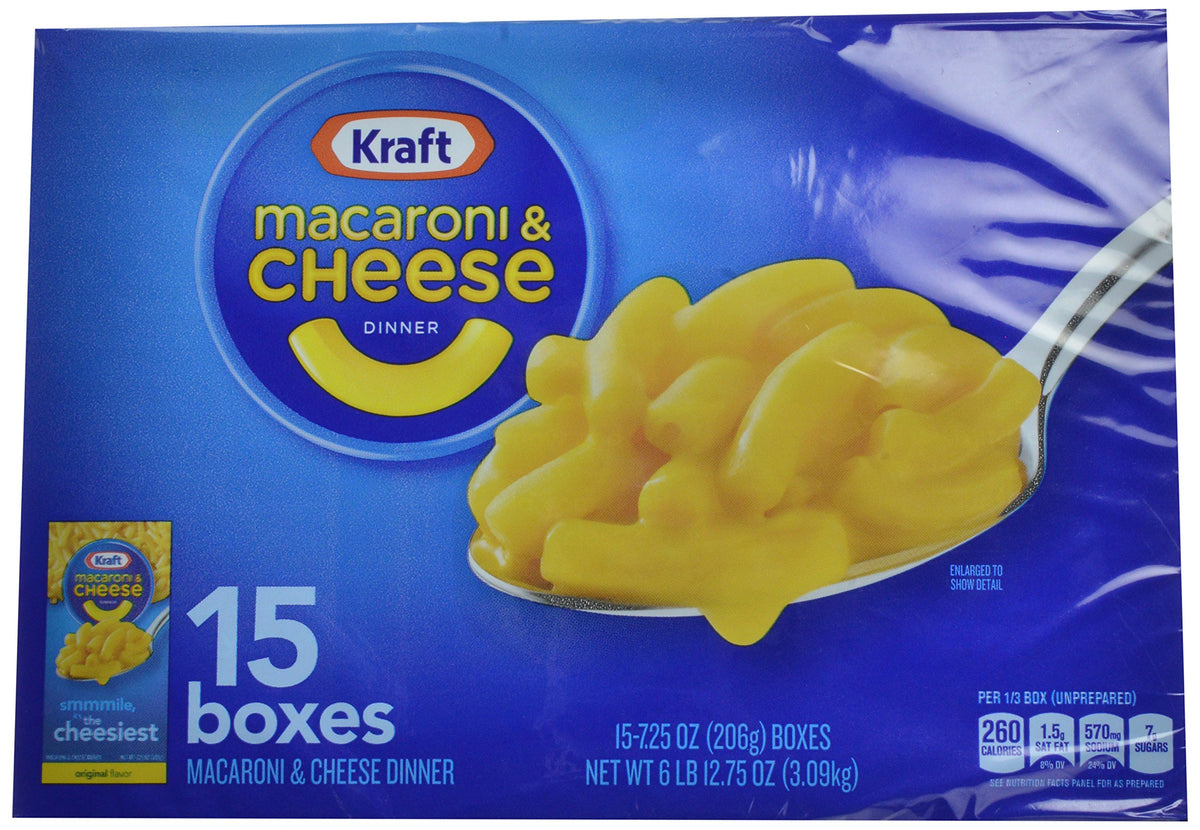 Macaroni & Cheese Dinner 7.25 oz 15 Pack U85451