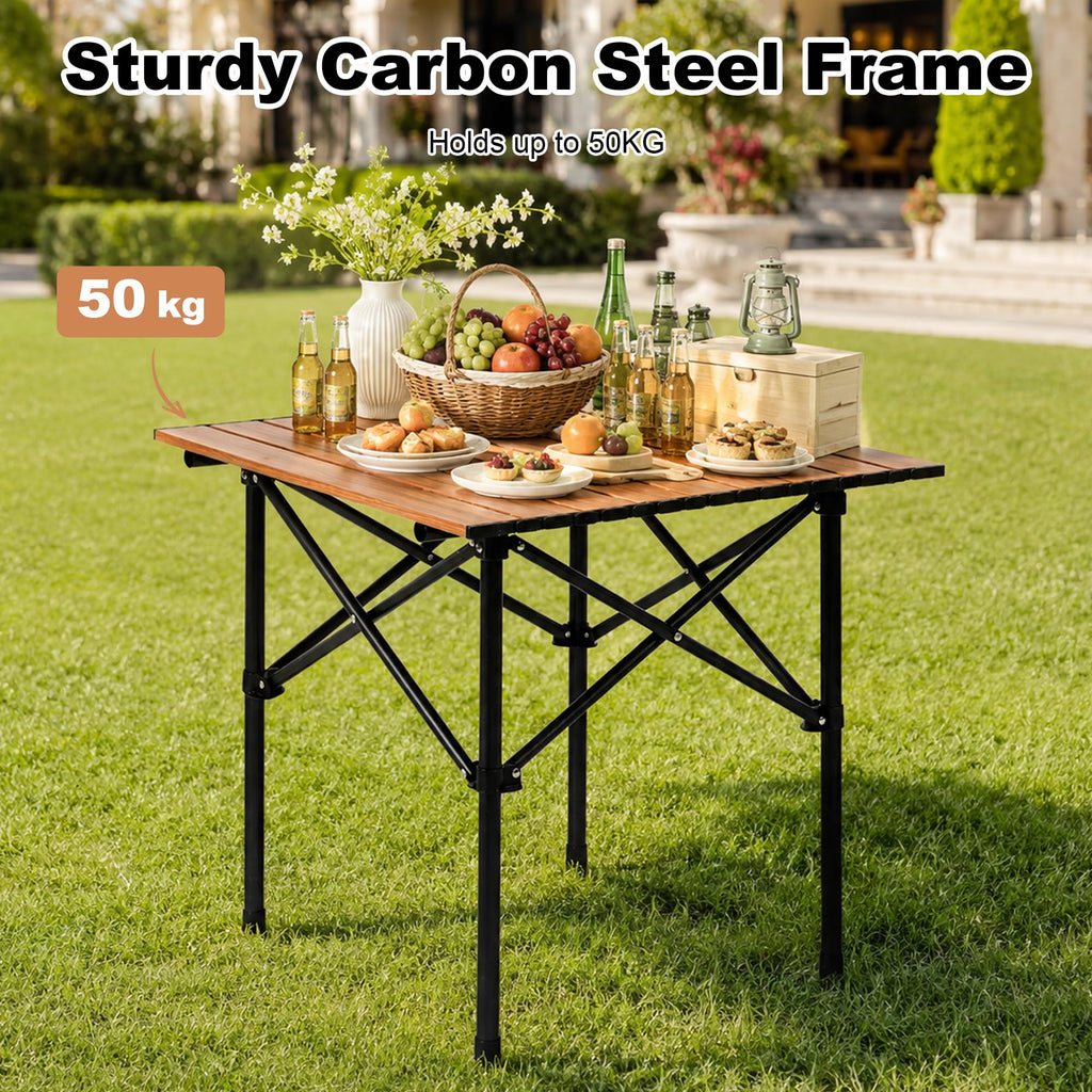 Folding Camping Table 21 x 20 Inch with Carry Bag S6515