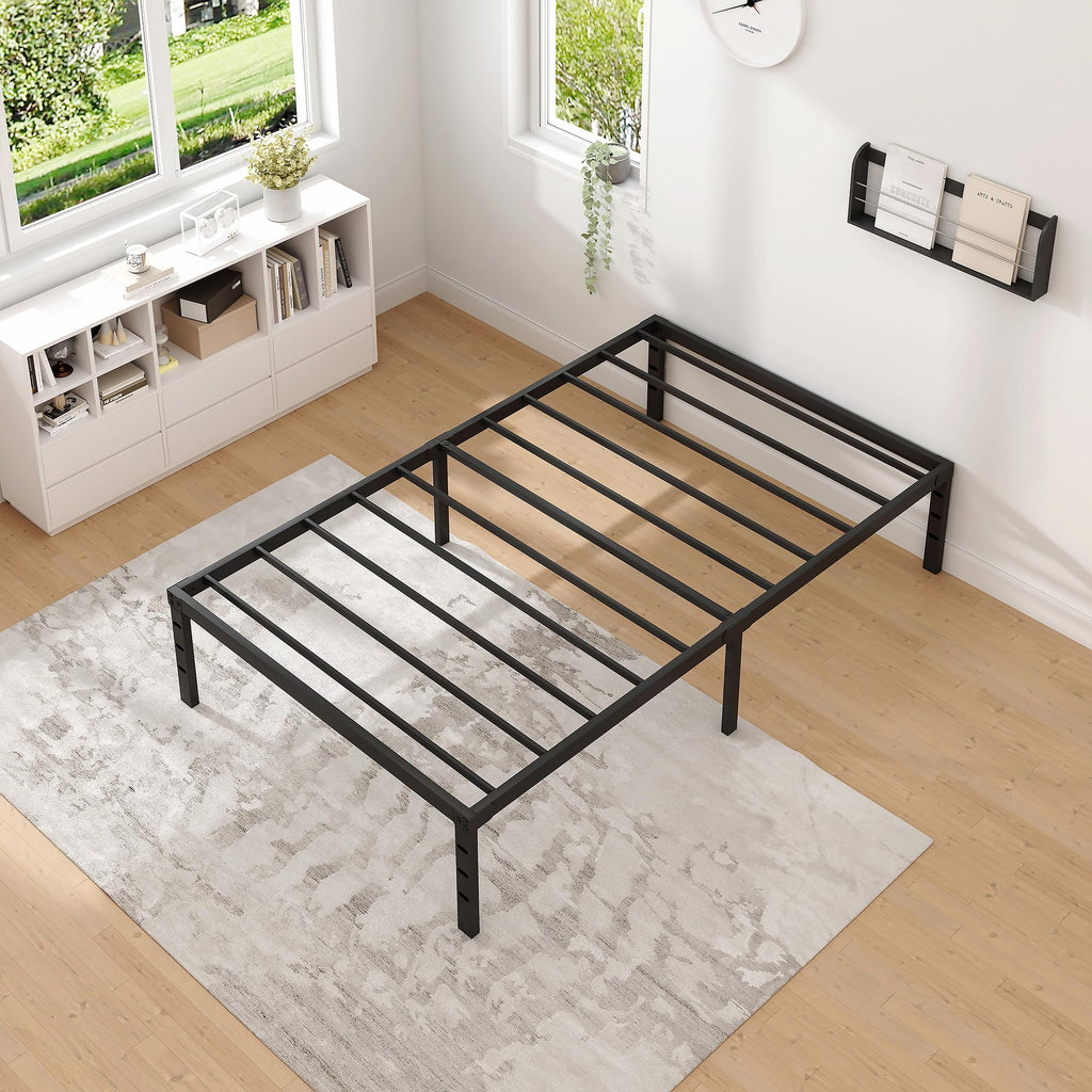 Metal Bed Frame with Storage Space, 14 Inch Q609
