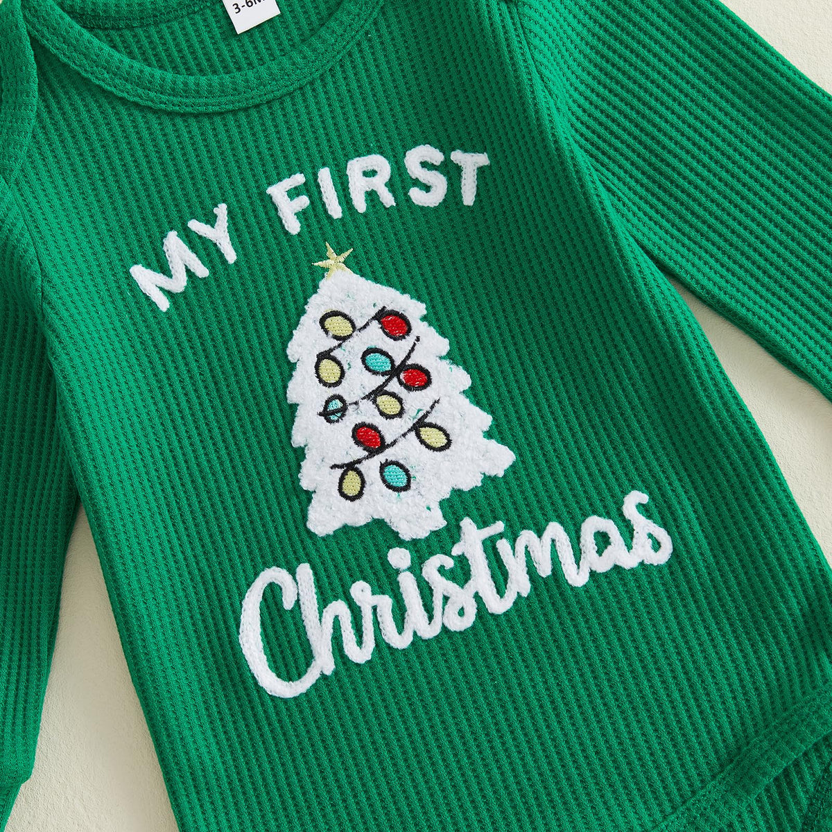 Christmas Baby Boy Outfit Romper Pants Hat Set 0-12M F208260
