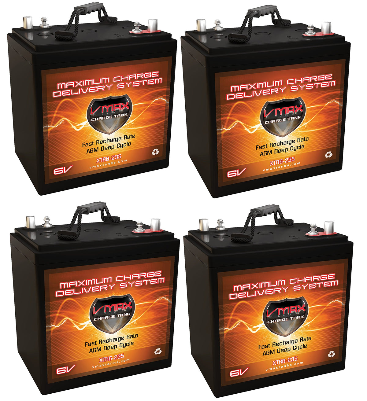 4 X 6V 235AH AGM Deep Cycle Batteries E472695